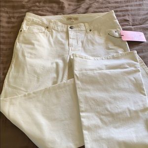 CAbi white jeans